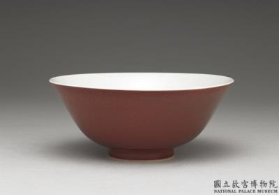 图片[2]-Bowl with copper red glaze, Qing dynasty, Yongzheng reign (1723-1735)-China Archive